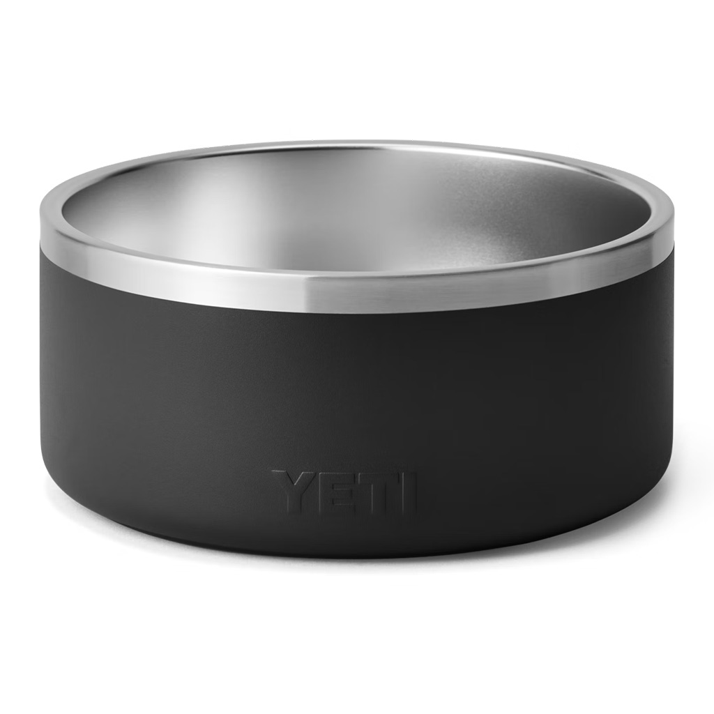 YETI INTL BOOMER 8 DOG BOWL BLACK BACK