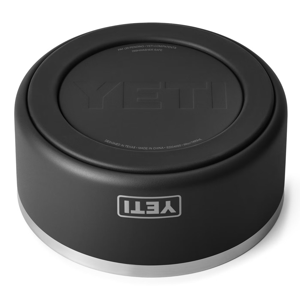 YETI INTL BOOMER 8 DOG BOWL BLACK BOTTOM