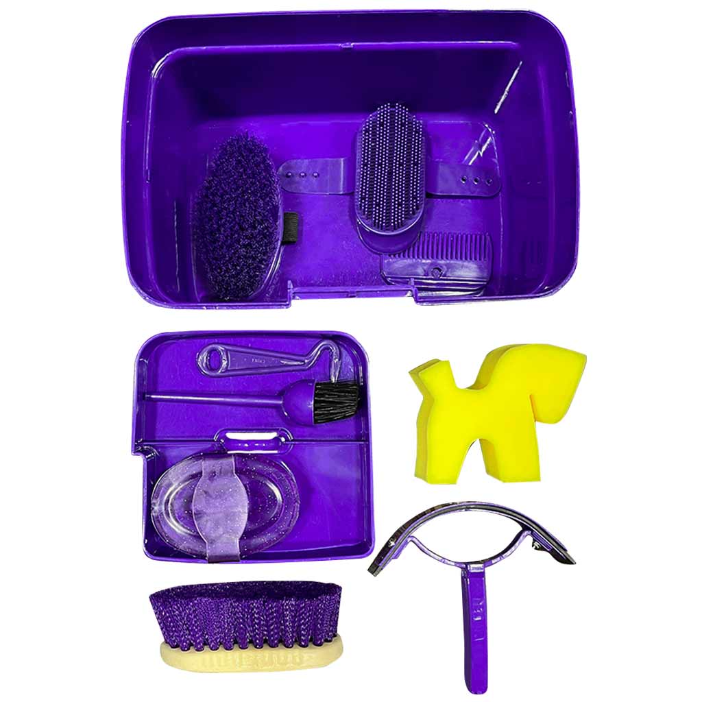 GER-RYAN 9PC JR GROOMING BOX PURPLE