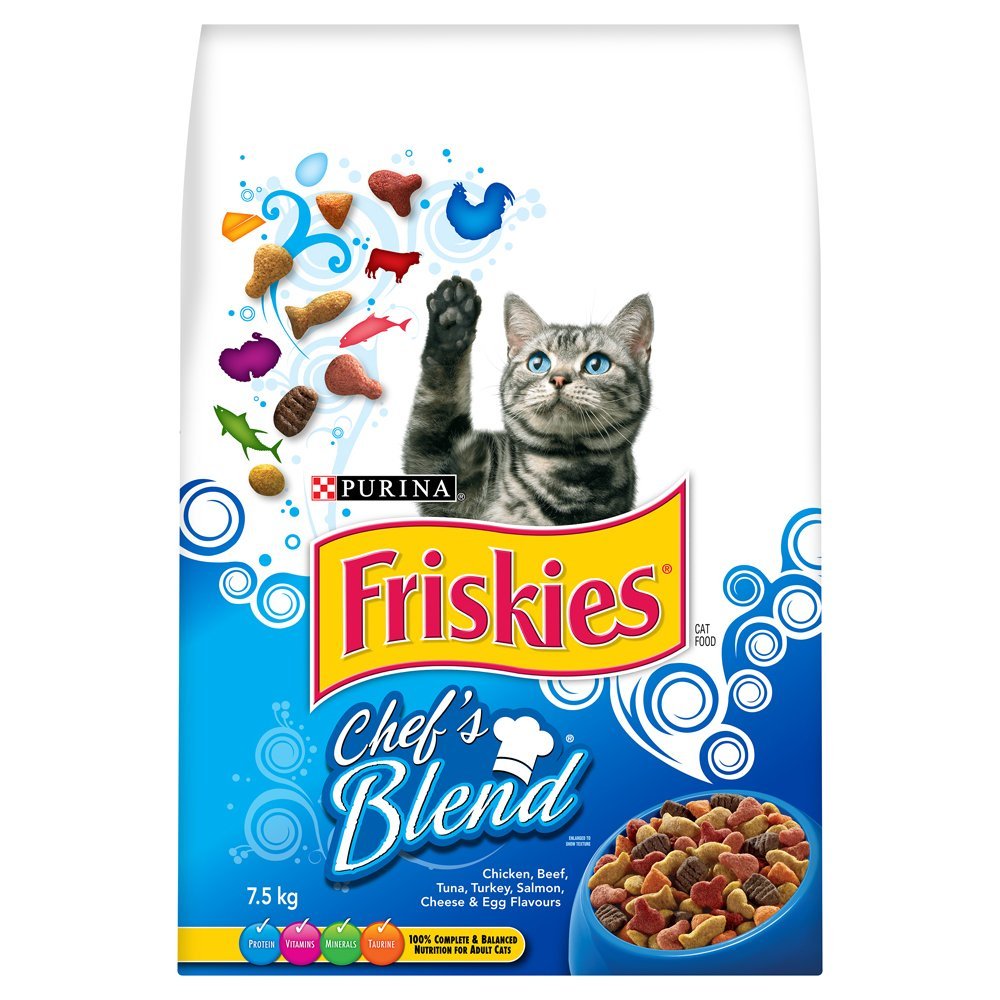 DMB - PURINA FRISKIES CAT DRY CHEF'S BLEND 7.5KG