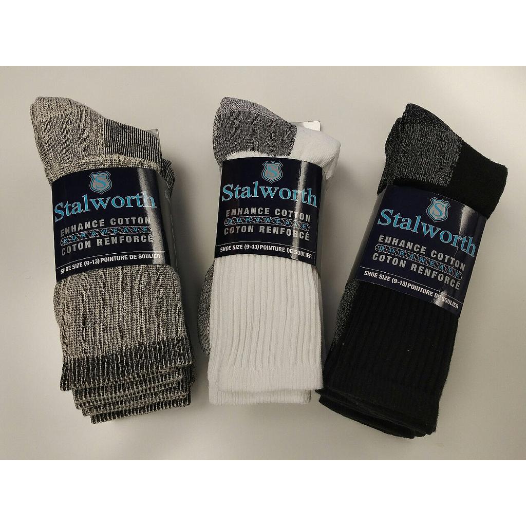 DMB - STALWORTH 4 PAIR PACK WORK SOCKS (9-13) BLACK