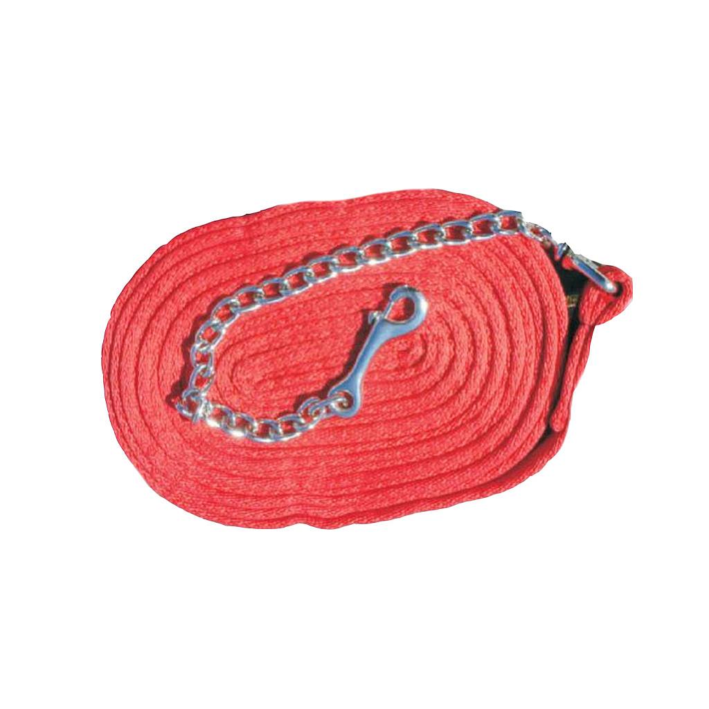 GER-RYAN COTTON LUNGE LINE W/ CHAIN RED