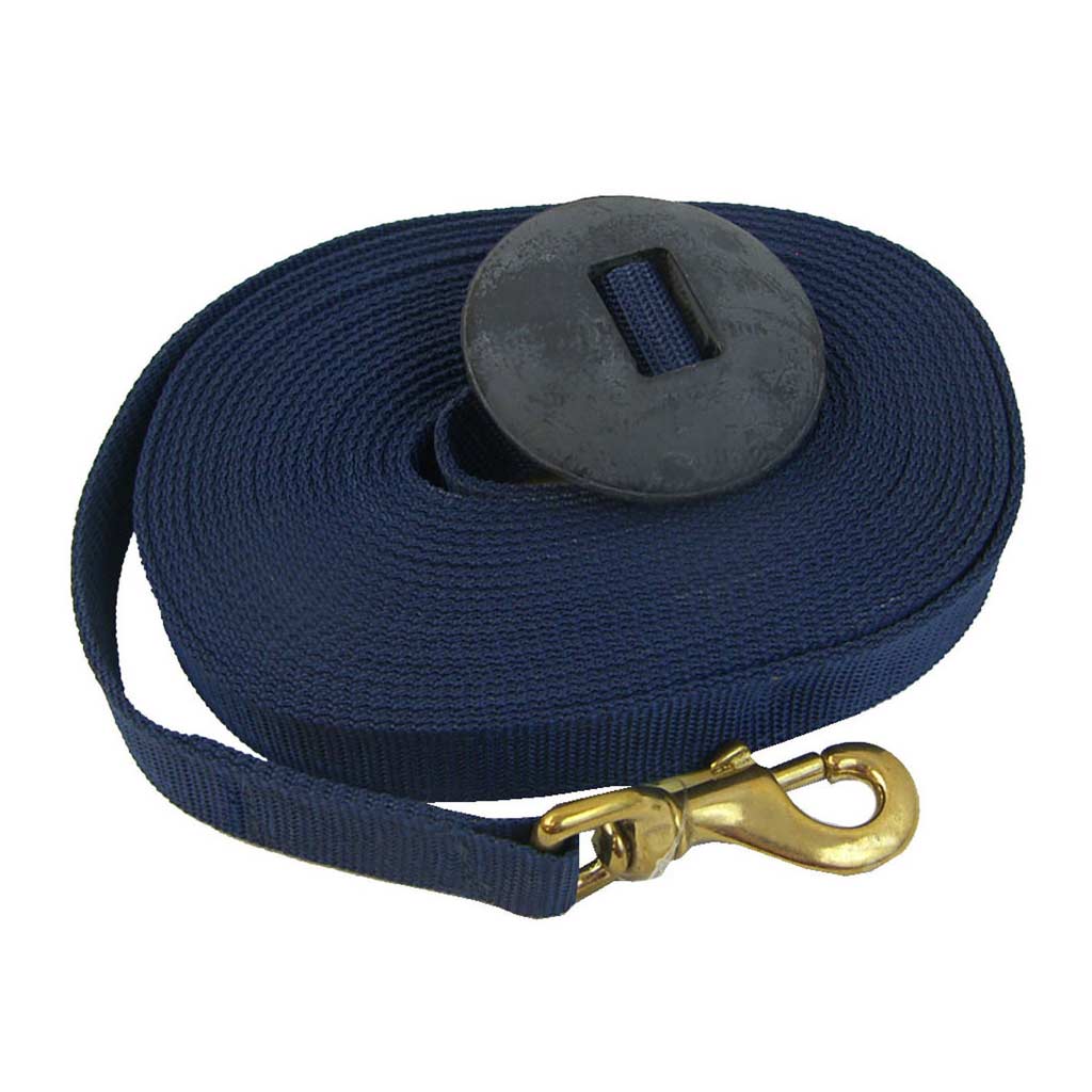 GER-RYAN LUNGE LINE SNAP RUBBER BLUE 25'