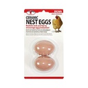 [10036222] DR - LITTLE GIANT CERAMIC NEST EGGS BROWN 2PK