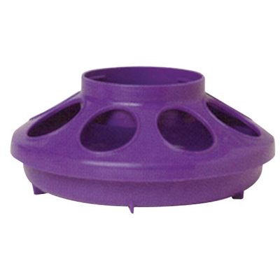 DMB - KIT - LITTLE GIANT PLASTIC POULTRY FEEDER BASE 1QT PURPLE