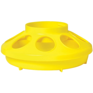 DMB - KIT - LITTLE GIANT PLASTIC POULTRY FEEDER BASE 1QT YELLOW