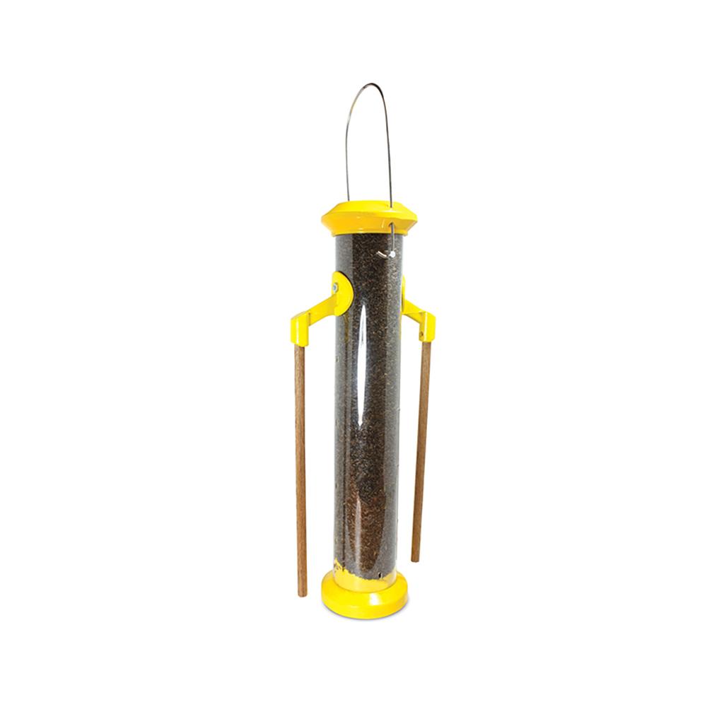 DMB - PINEBUSH WINGFIELD FINCH FEEDER W/ WOOD DOWEL PERCHES 16&quot;