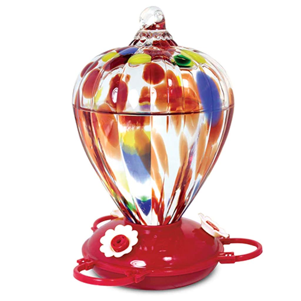 DV - PINEBUSH BALLOON STYLE GLASS HUMMINGBIRD FEEDER