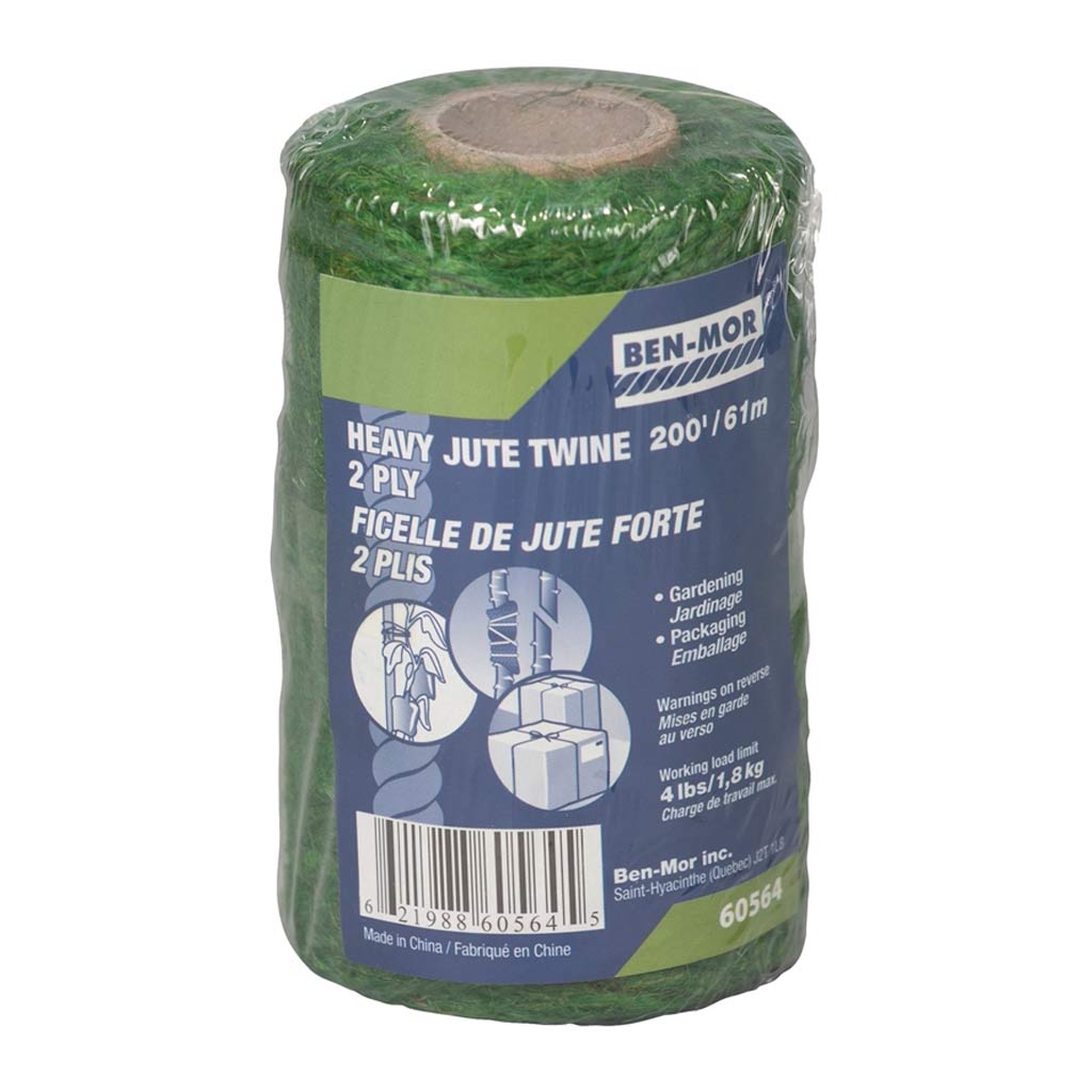 BEN-MOR TWINE JUTE 200FT GREEN 2-STRAND (60564)