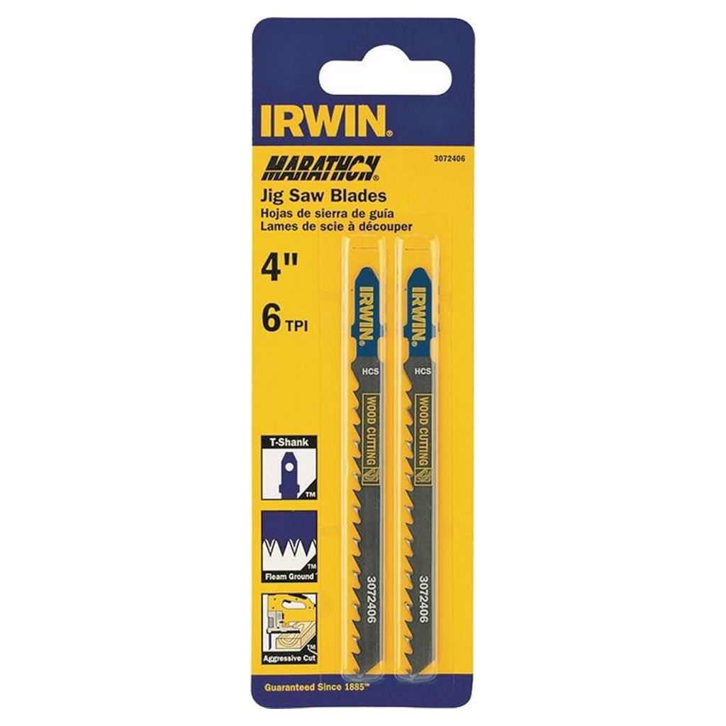 IRWIN JIG SAW BLADE 4&quot;L 6TPI