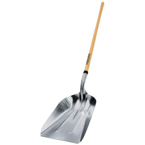 LANDSCAPERS SELECT GRAIN SHOVEL #12 ALUM. BLADE 48&quot; WOOD HANDLE