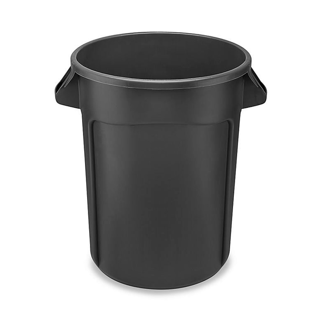 DV - RUBBERMAID TRASH CAN, 32GAL, BLK