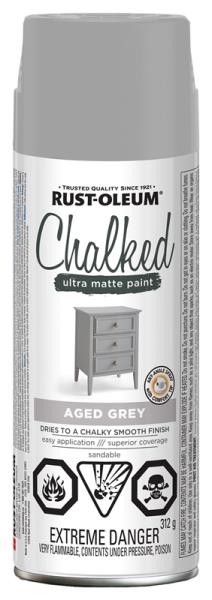 RUSTOLEUM CHALKED SPRAY PAINT AGED GREY 340G 