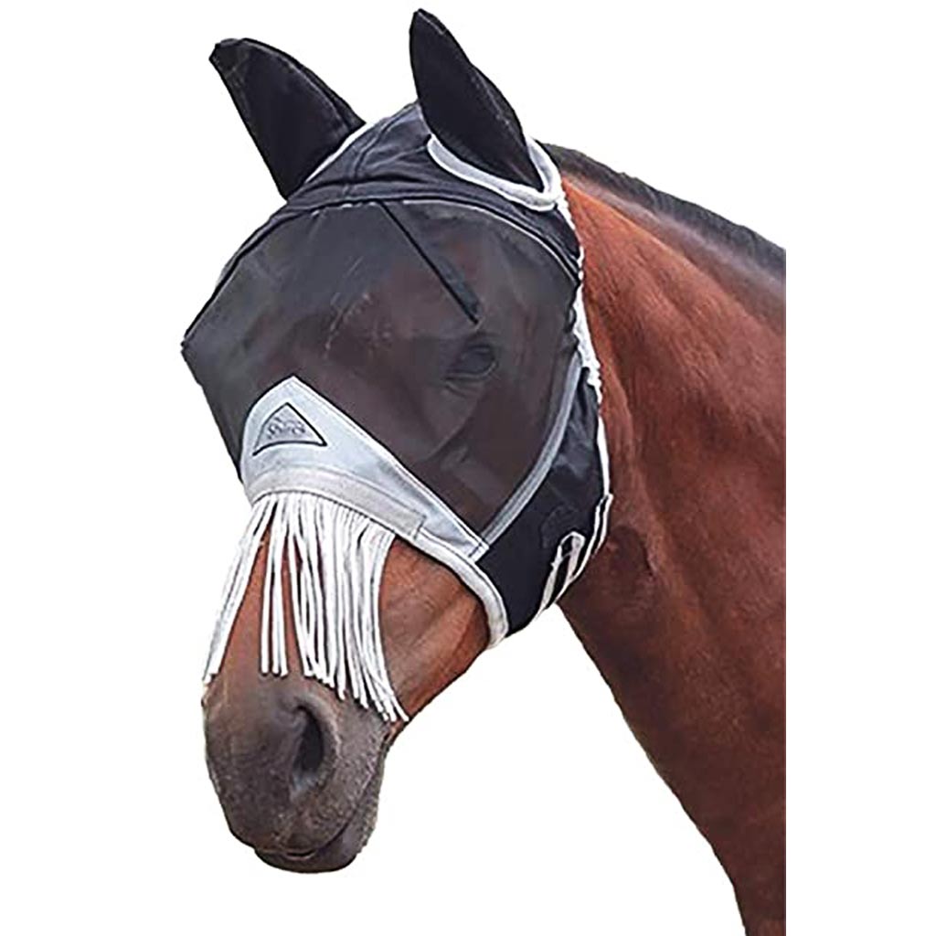 DV - SHIRES FLYMASK NOSE FRINGE W/EARS PONY