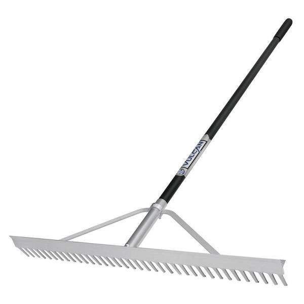 VULCAN  LANDSCAPE RAKE 36&quot;W 36-TINE 60&quot; ALUMNM HNDL 34555