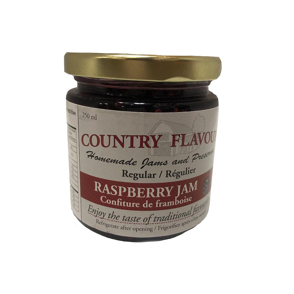 COUNTRY FLAVOUR 250ML RASPBERRY JAM