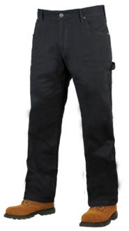 TOUGH DUCK MENS WASHED DUCK PANT BLACK 40W/32