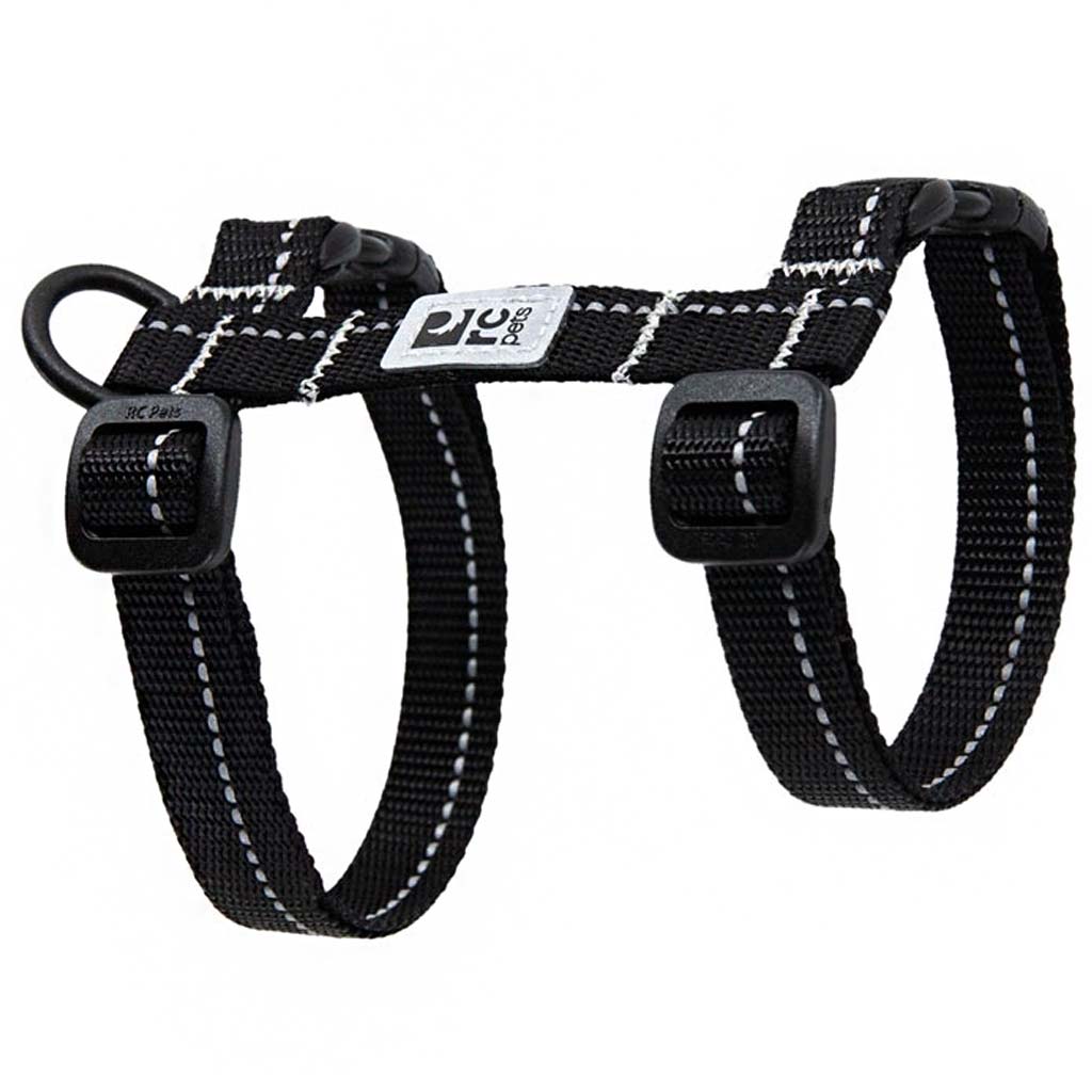 RC PET KITTY HARNESS LRG BLK