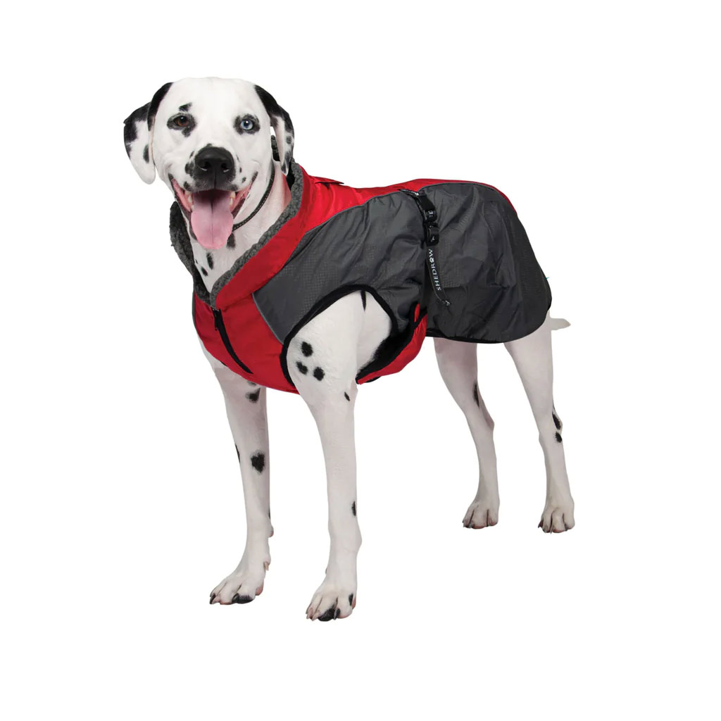 SHEDROW CHINOOK DOG COAT RED/GRAY XL