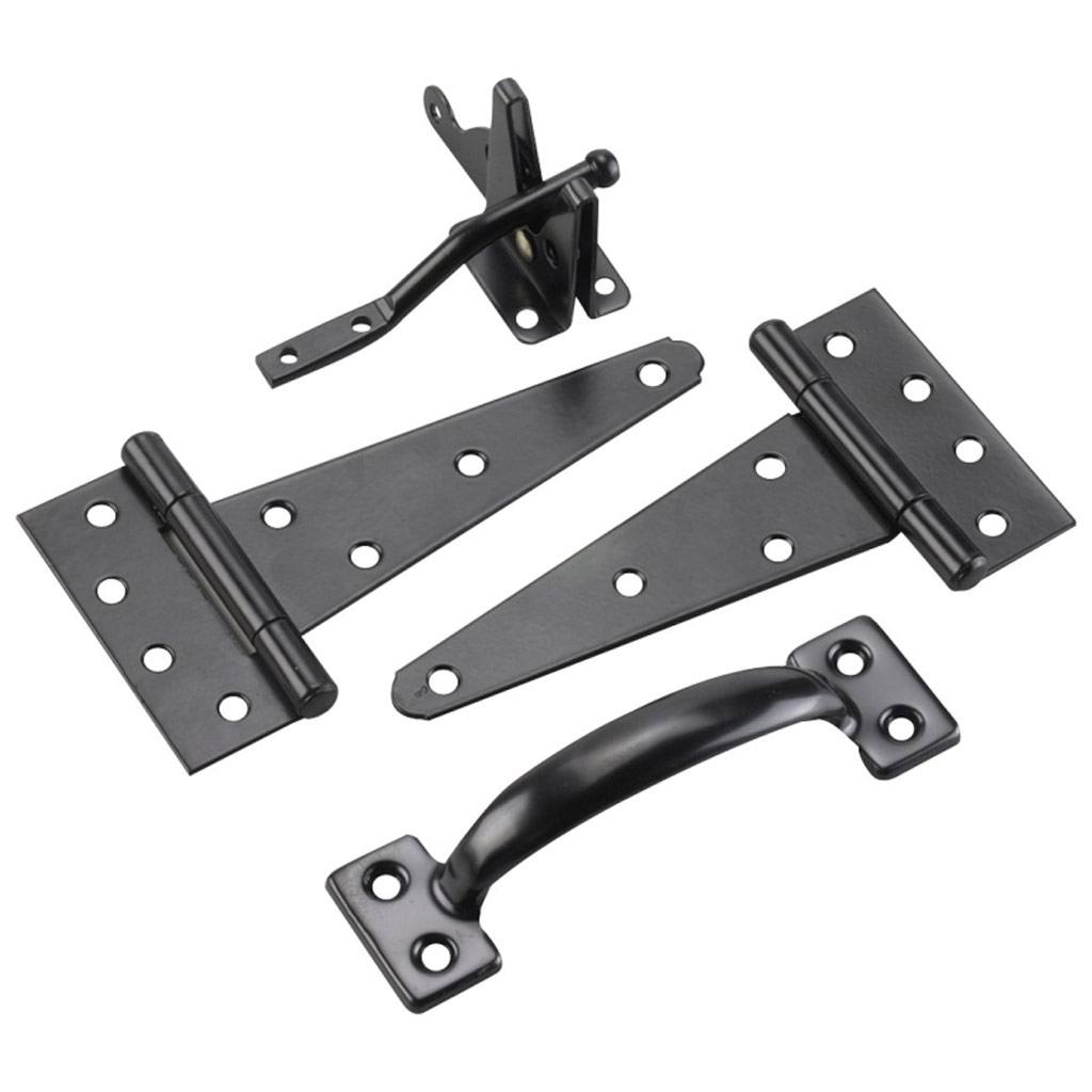 ONWARD 9000FBR GATE HARDWARE KIT STL, BLK