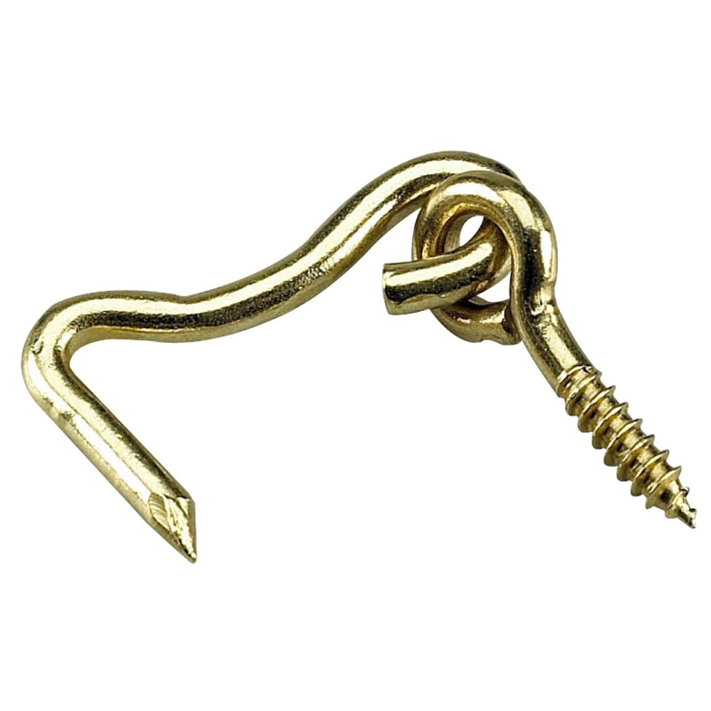 ONWARD GATE HOOK &amp; EYE BRASS 1&quot;L 2PK