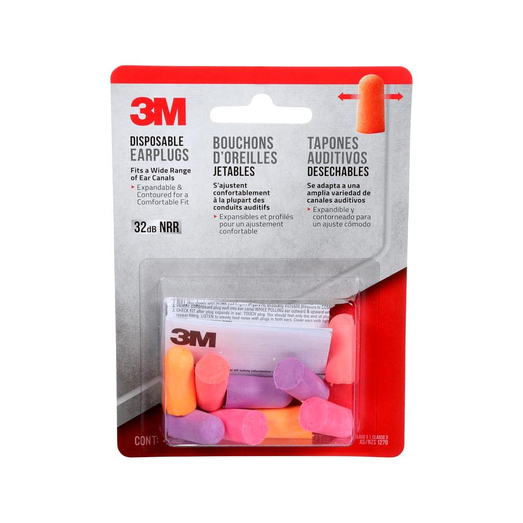 3M EARPLUGS FOAM DISPOSABLE 32dB NRR (4PK)