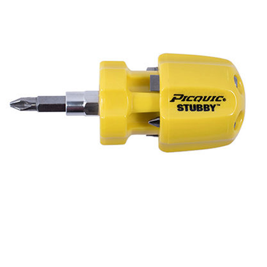 PICQUIC STUBBY MULTI SCREWDRIVER, 6 BITS