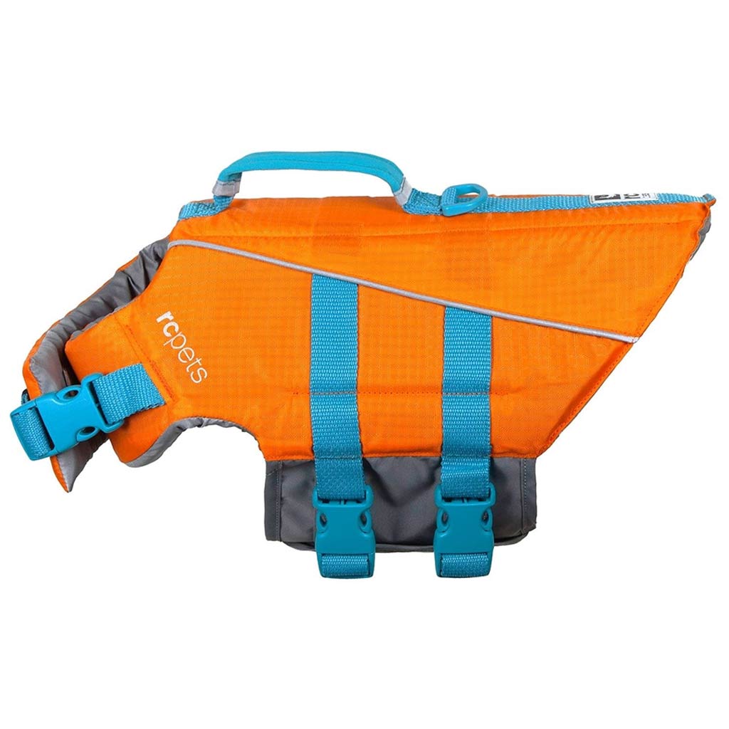 DMB - RC PET TIDAL LIFE VEST ORANGE/TEAL LRG