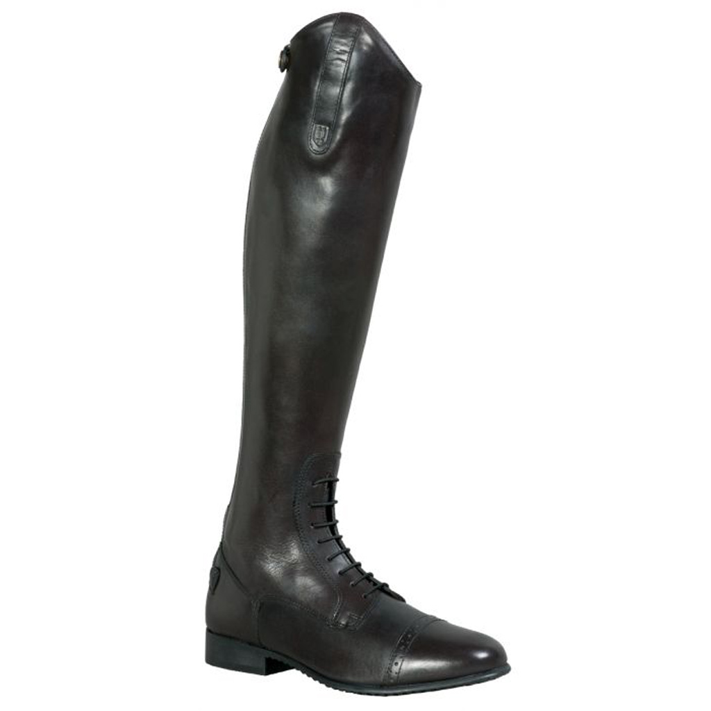 DMB - TUSCANY ITALIAN LEATHER FIELD BOOT -BLACK SIZE 7