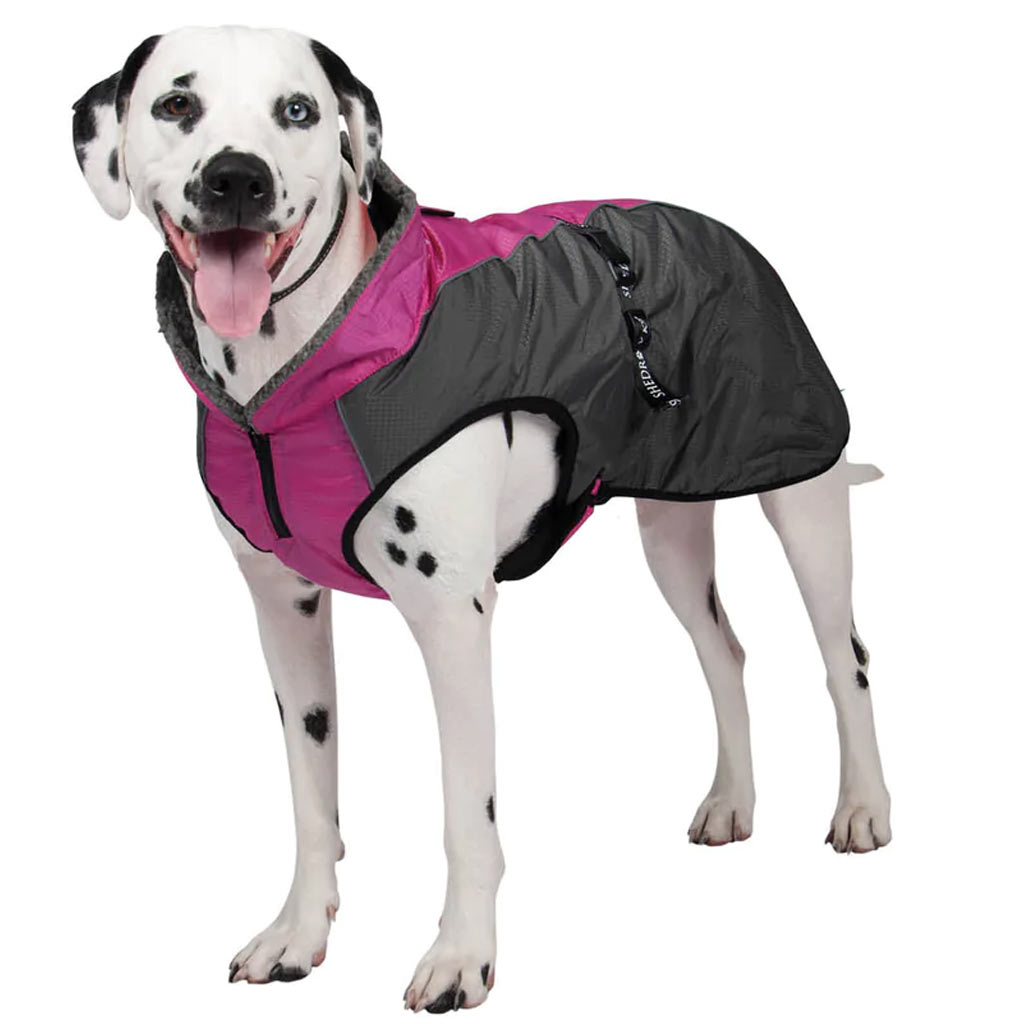 DV - SHEDROW K9 CHINOOK DOG COAT HOT PINK/GREY XS