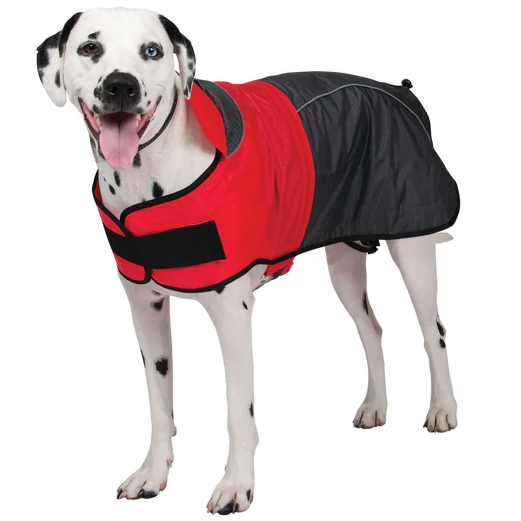 DMB - SHEDROW K9 CLOUDBURST RAIN JACKET RED/GREY XS