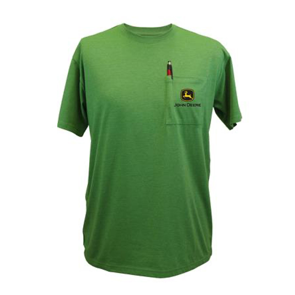 DMB - JOHN DEERE  LOGO POCKET TEE GREEN MEDIUM