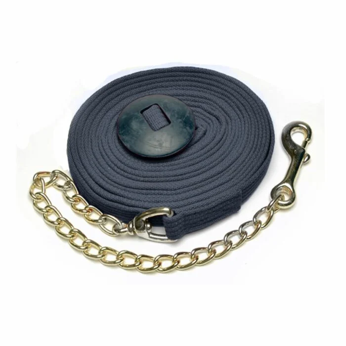 GER-RYAN LUNGE LINE W/ CHAIN 30' NAVY