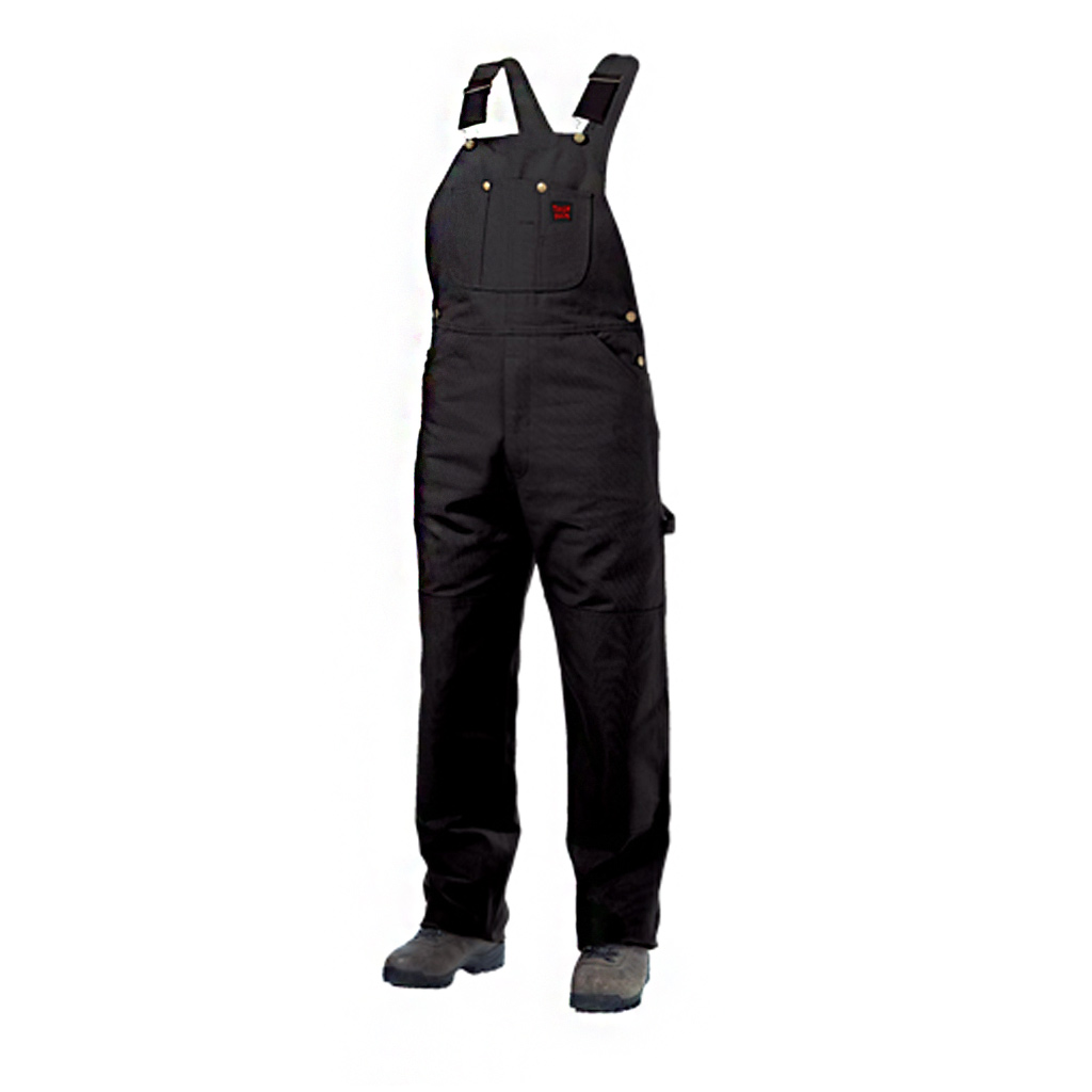 TOUGH DUCK MENS DLX UNLINED BIB OVERALL BLACK SM 