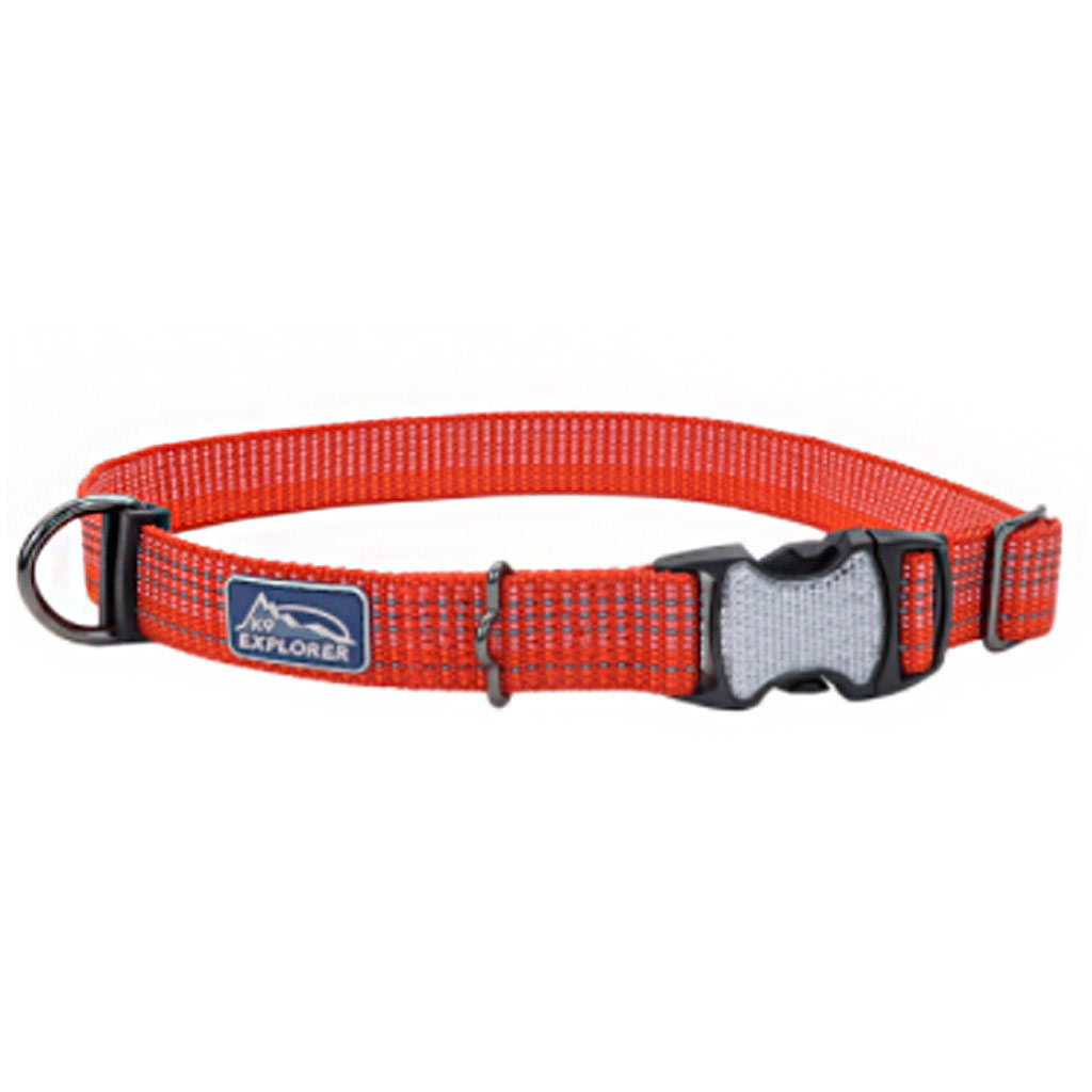 COASTAL K9 EXPLORER REFLECTIVE ADJ COLLAR CANYON 1&quot;X18-26&quot;