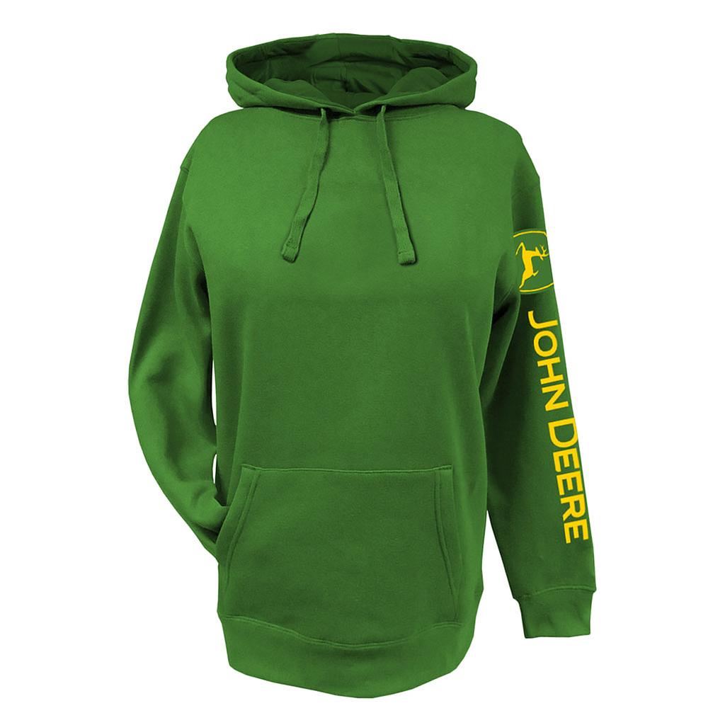 DV - JOHN DEERE WOMENS HOODIE GREEN LRG