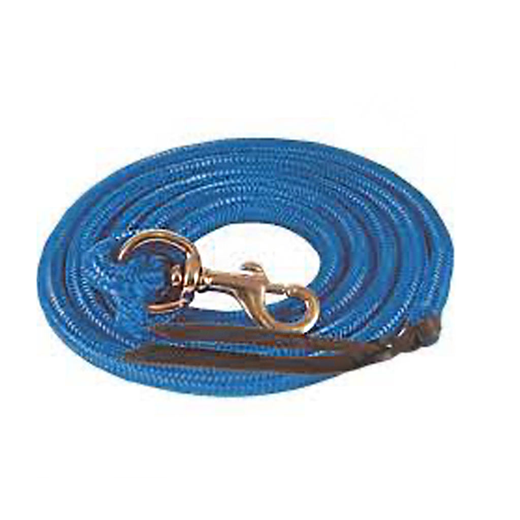 GER-RYAN POLY COWBOY LEAD 9' W/BOLT SNAP BLUE