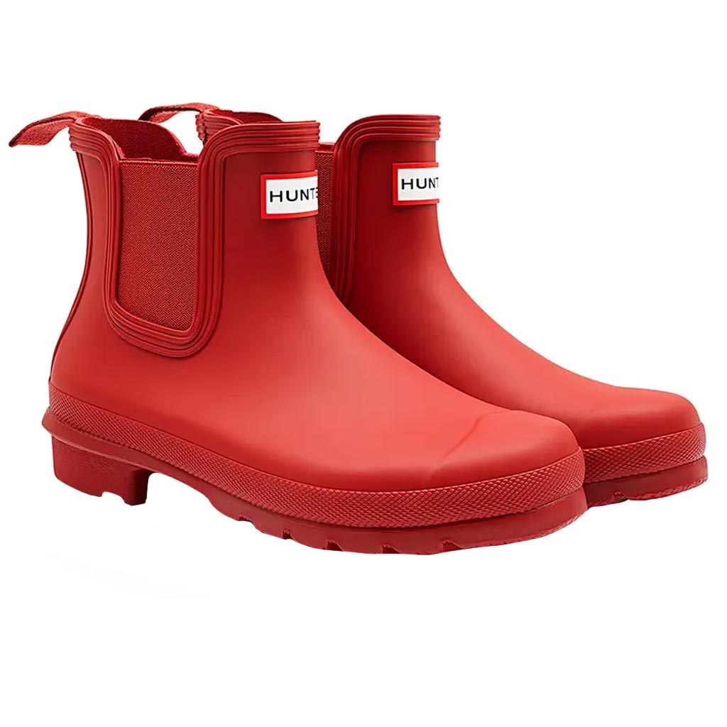 DMB - HUNTER ORIGINAL CHELSEA BOOT MILITARY RED 6