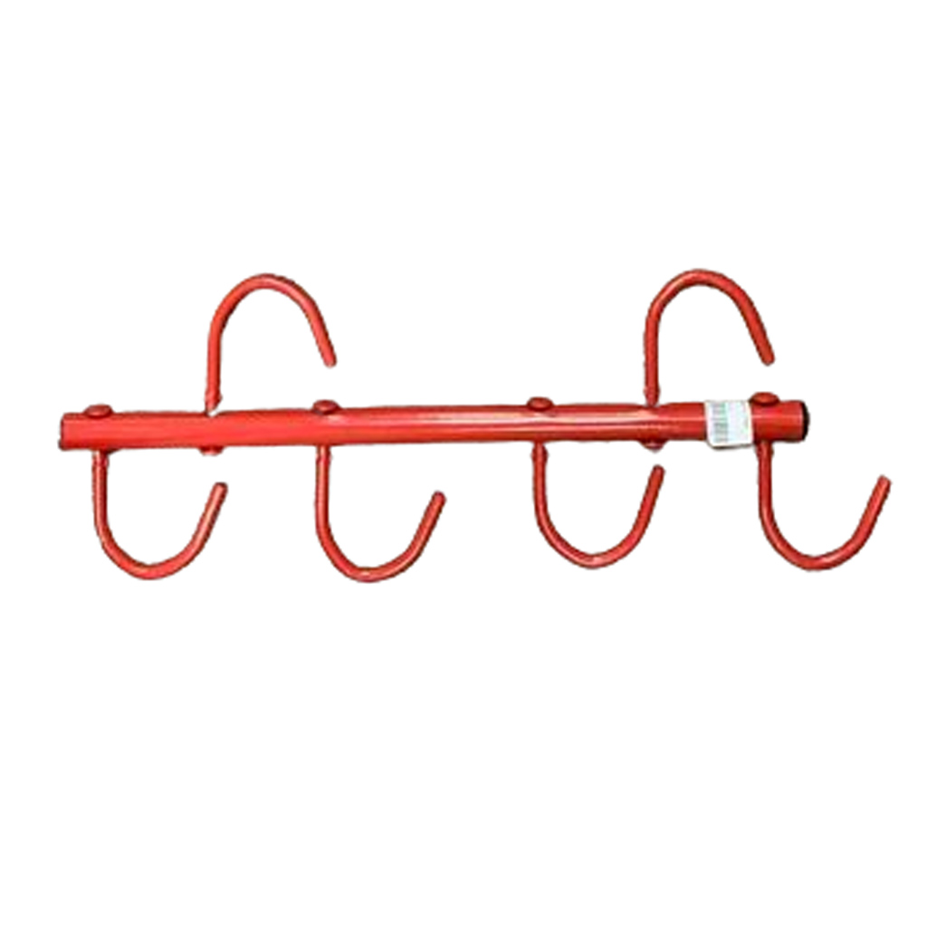 GER-RYAN 4 HOOK TACK RACK PORTABLE RED