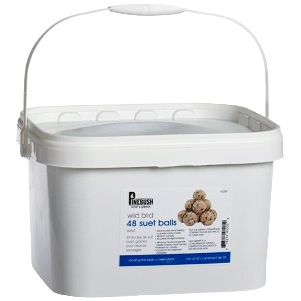 PINEBUSH PREMIUM SUET BALLS -TUB OF 48