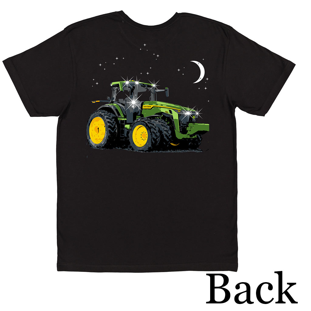 DV - JOHN DEERE MENS T-SHIRT NIGHT SKY BLACK MEDIUM