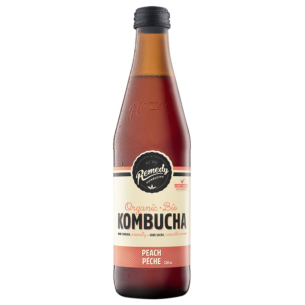 DV - REMEDY KOMBUCHA PEACH 330ml