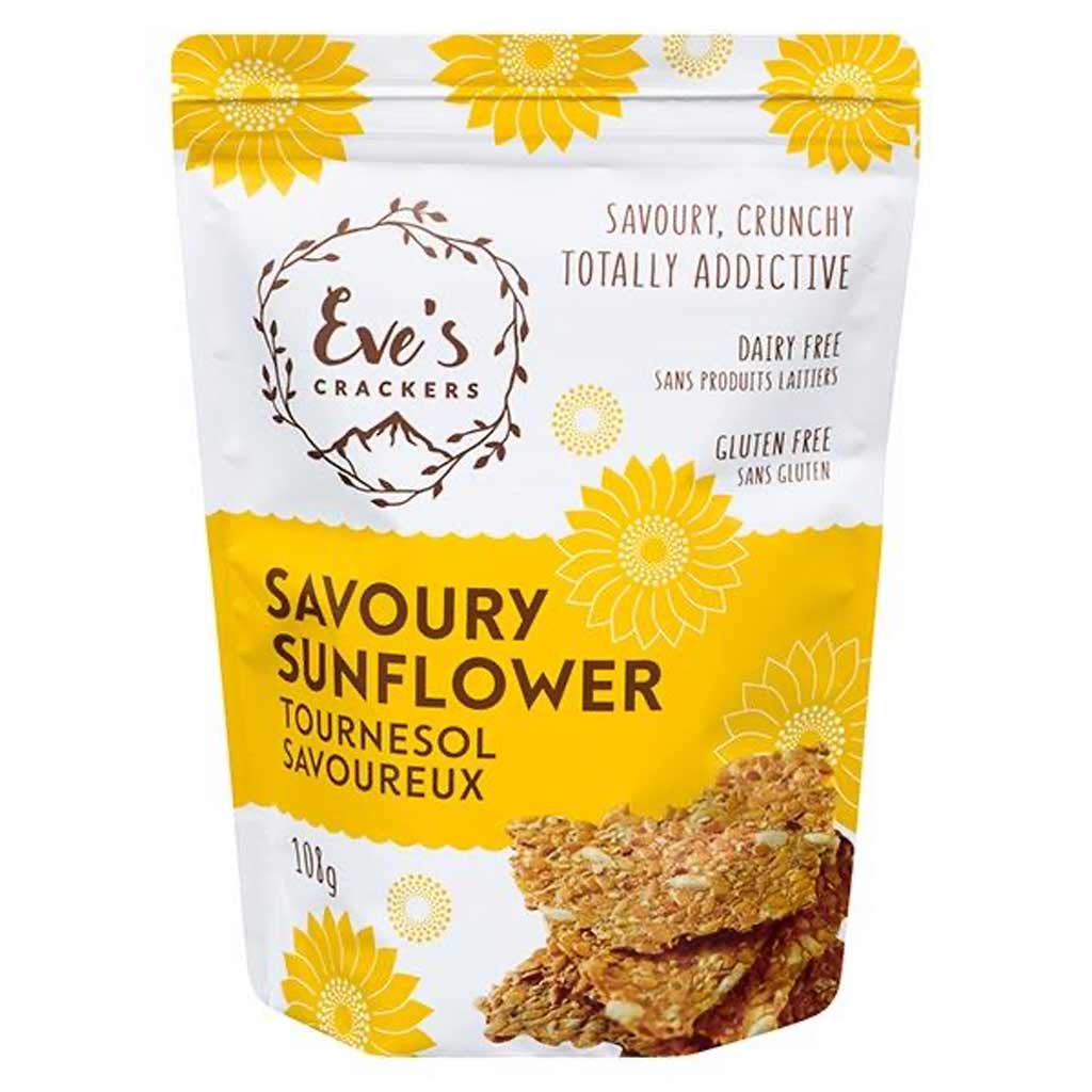 DMB - EVE'S CRACKERS SAVOURY SUNFLOWER 108G