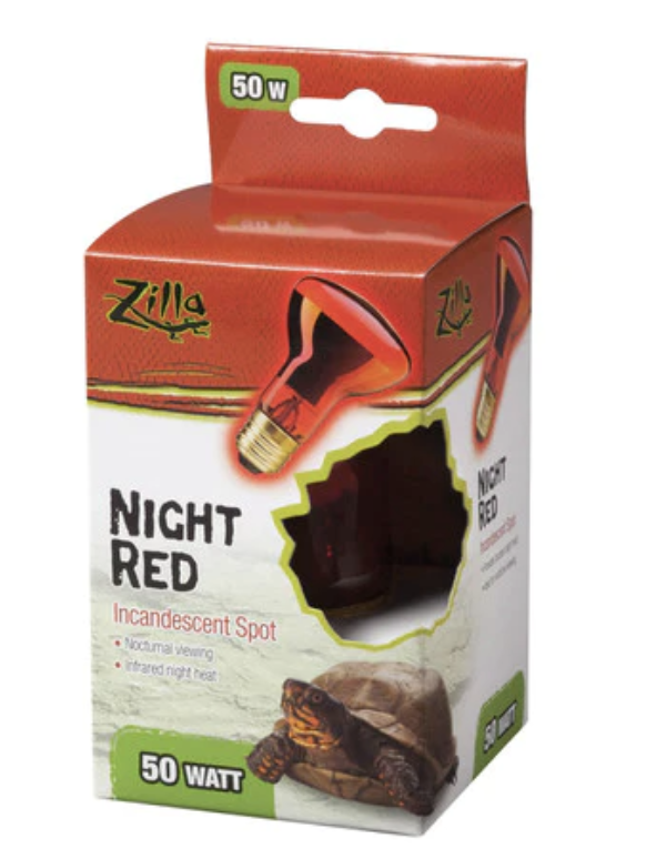 ZILLA INCANDESCENT SPOT BULBS NIGHT RED 50 W