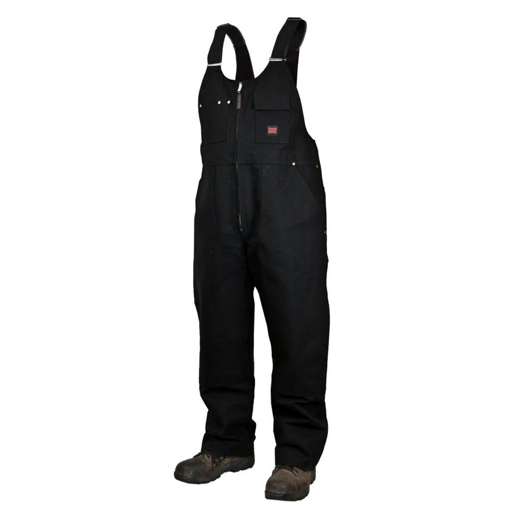 TOUGH DUCK LADIES UNLINED BIB OVERALL BLK LRG