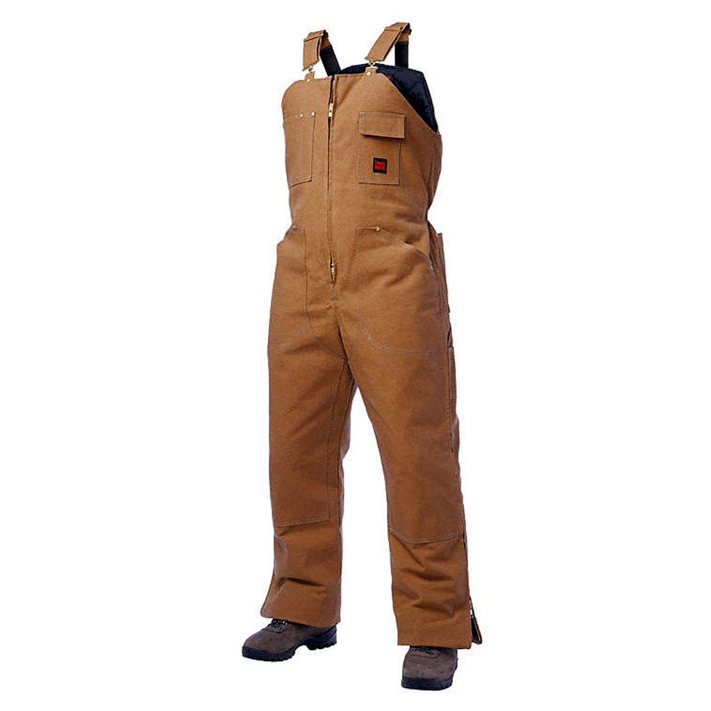 TOUGH DUCK LADIES UNLINED BIB OVERALL BRN SM