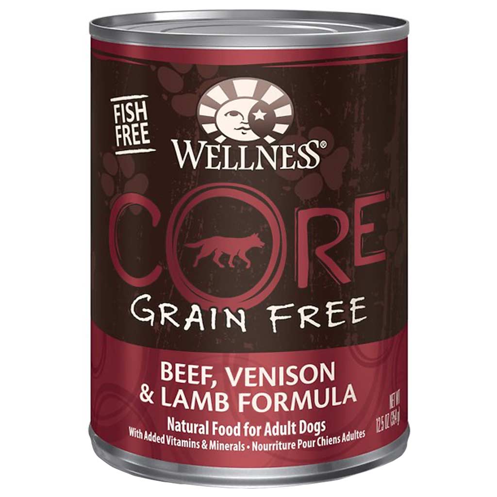 DMB - WELLNESS DOG CORE GF BEEF, VENISON &amp; LAMB 12.5OZ