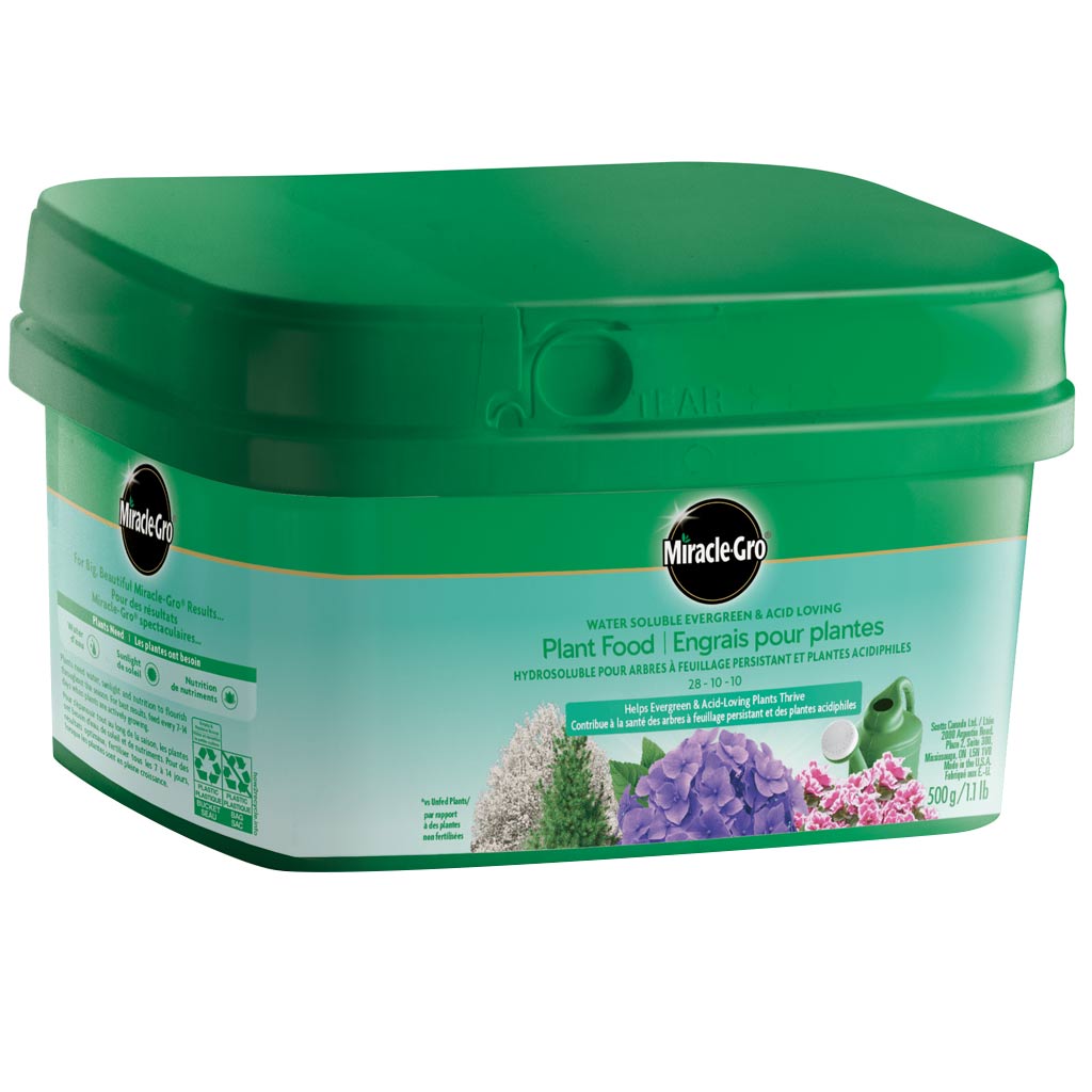 MIRACLE GRO WTR SOLUBLE EVERGREEN/ACID LOVING 28-10-10 500G