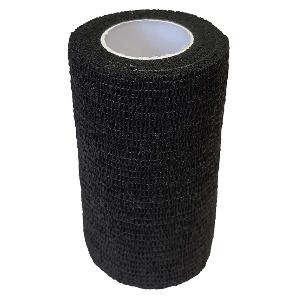 SILVERLINE COHESIVE BANDAGE BLACK 4&quot;