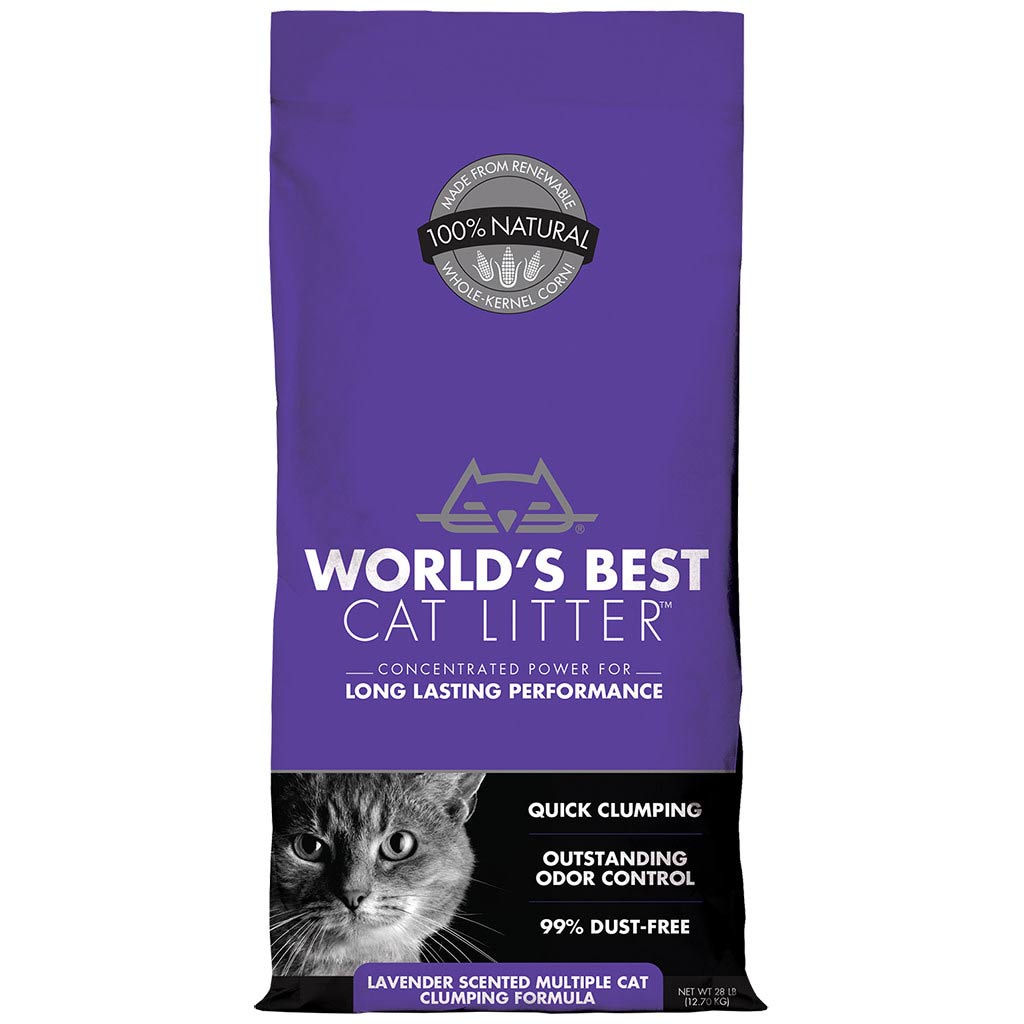 WORLD'S BEST CAT LITTER MULTI CAT LAVENDER SCENTED 28LB